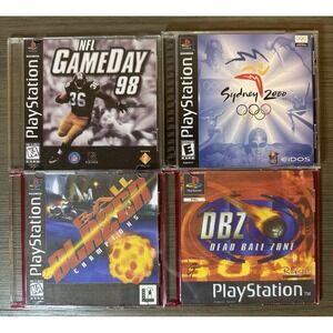 PS1 Games Lot - Sydney 2000 CIB, NFL Gameday 98, Dead Ball Zone, Ball Blazer